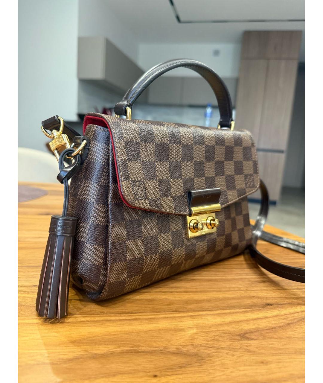 LOUIS VUITTON Коричневая сумка с короткими ручками, фото 2