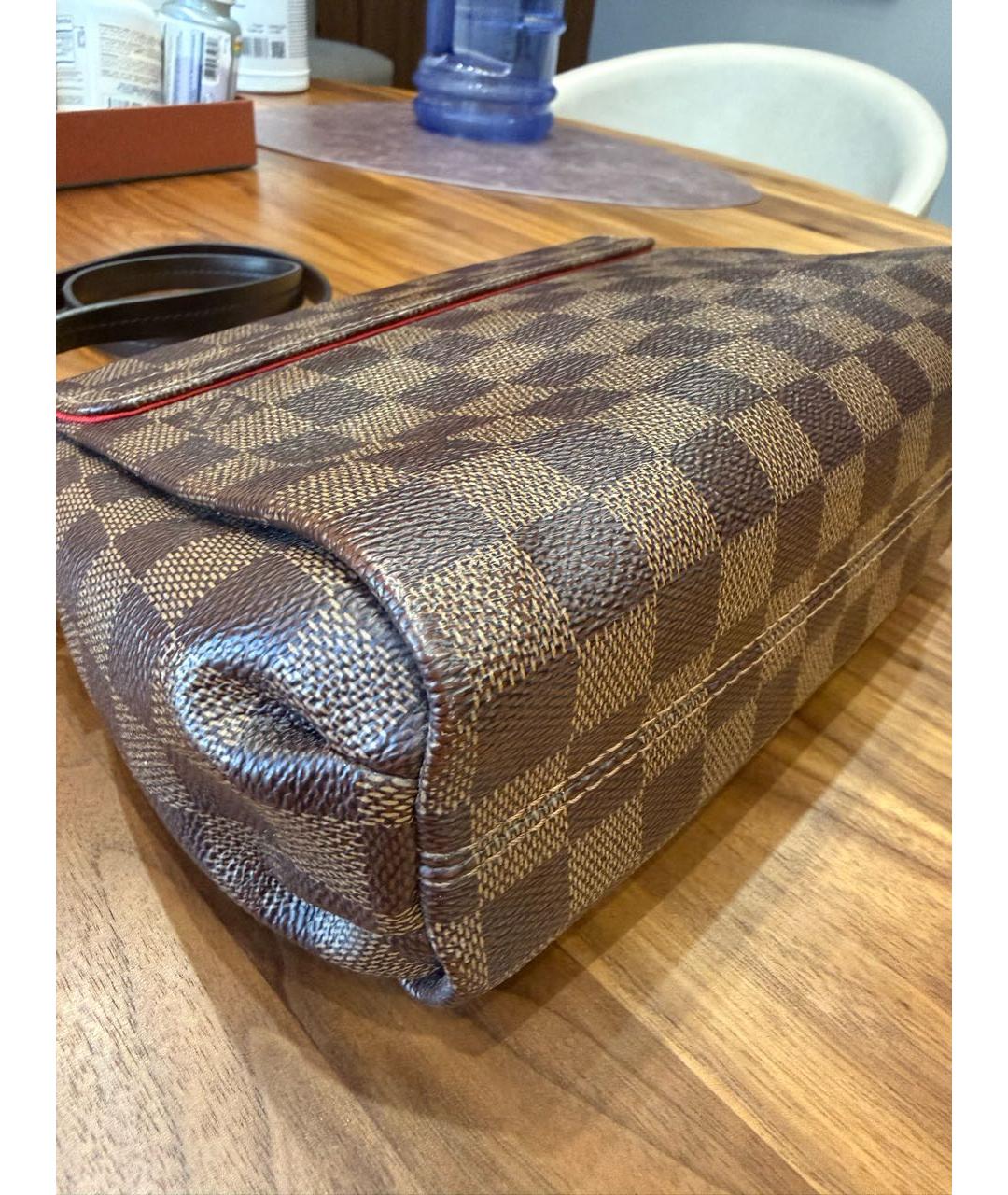 LOUIS VUITTON Коричневая сумка с короткими ручками, фото 8