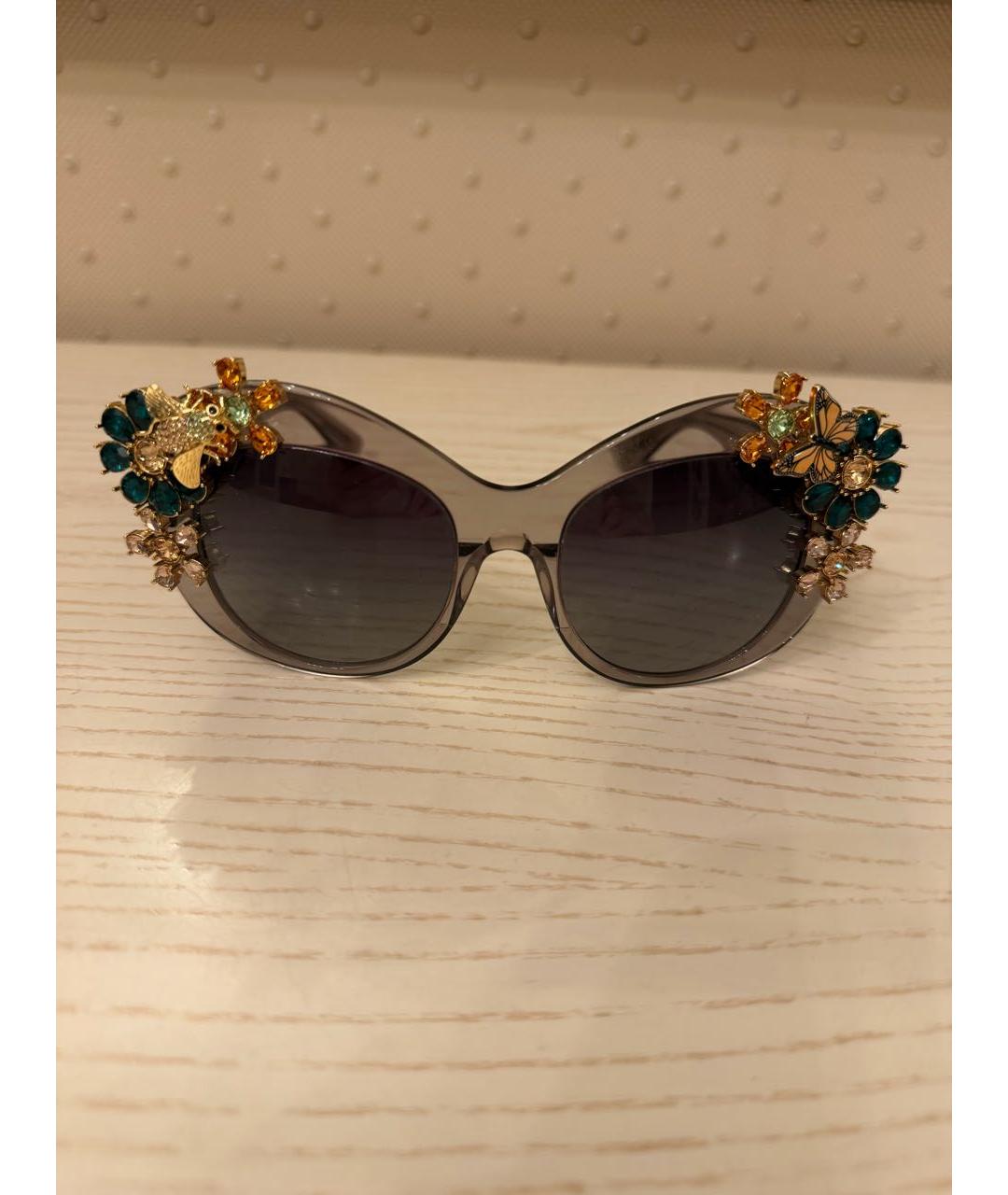 DOLCE&GABBANA Мульти пластиковые солнцезащитные очки, фото 6