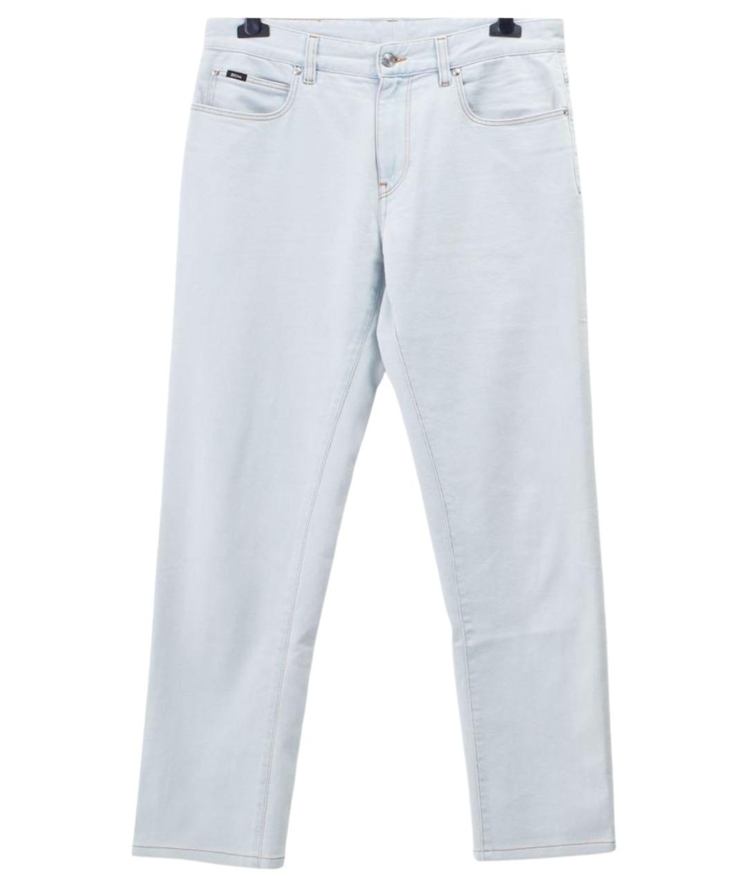 ZEGNA Голубые хлопковые джинсы скинни, фото 1