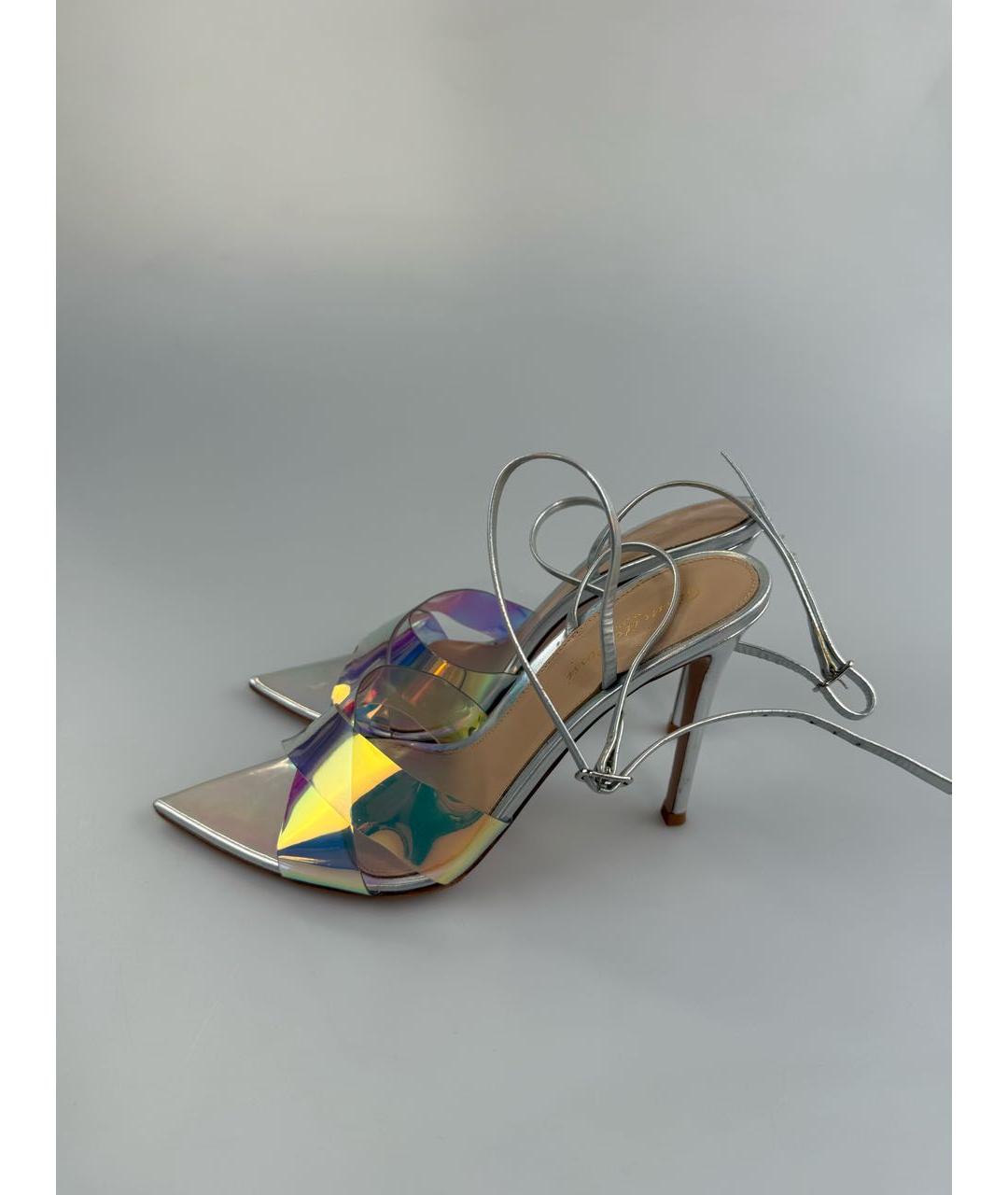 GIANVITO ROSSI Мульти кожаные босоножки, фото 6