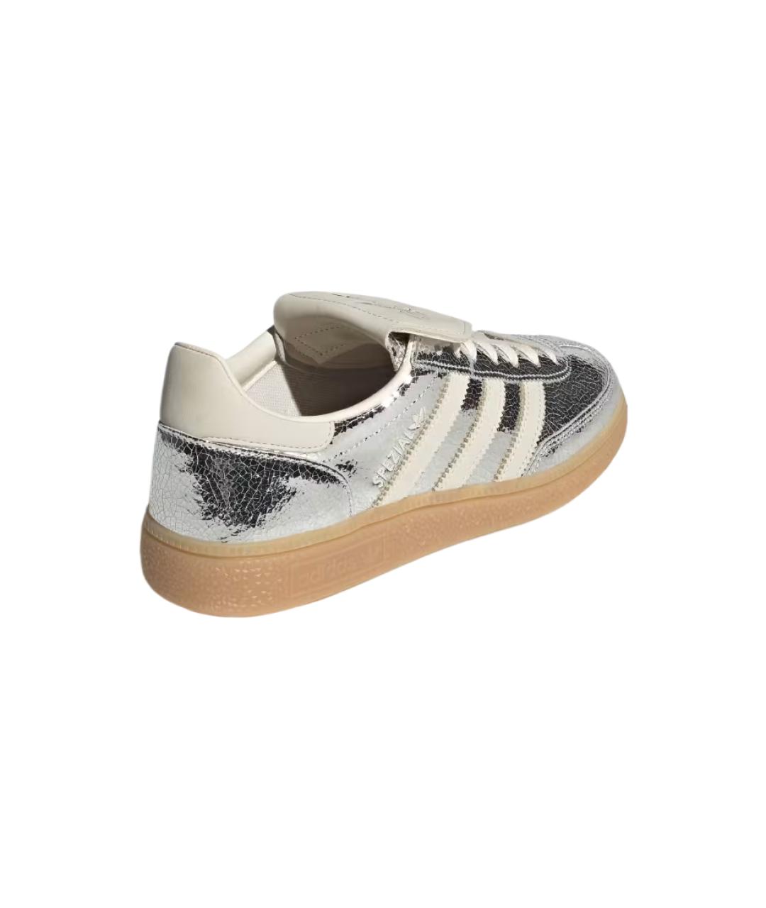 ADIDAS Серебряные кожаные кроссовки, фото 2