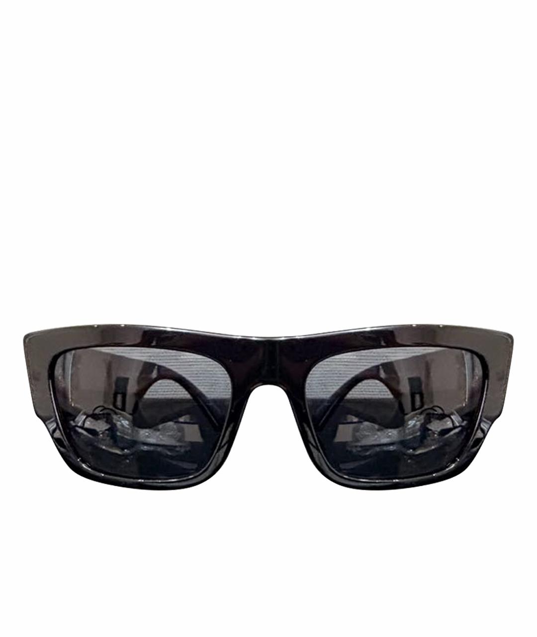 VERSACE Черные пластиковые солнцезащитные очки, фото 1