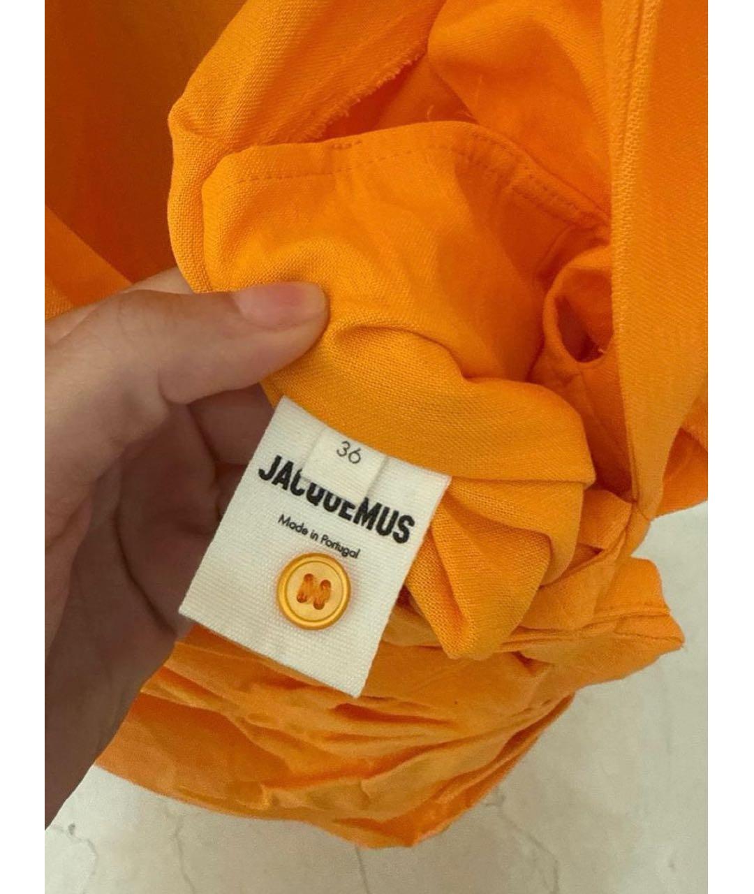 JACQUEMUS Оранжевое платье, фото 5