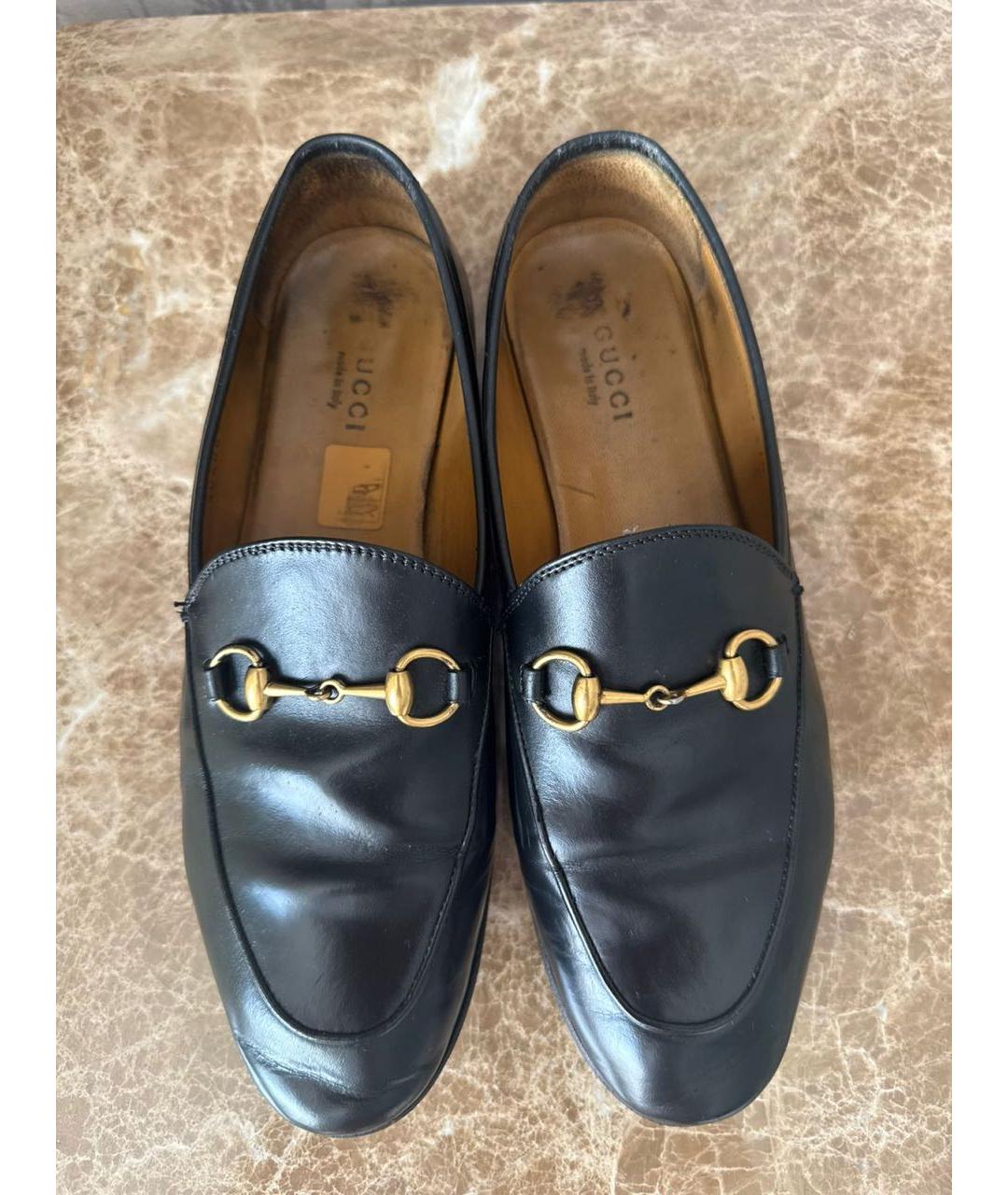 GUCCI Черные кожаные лоферы, фото 3