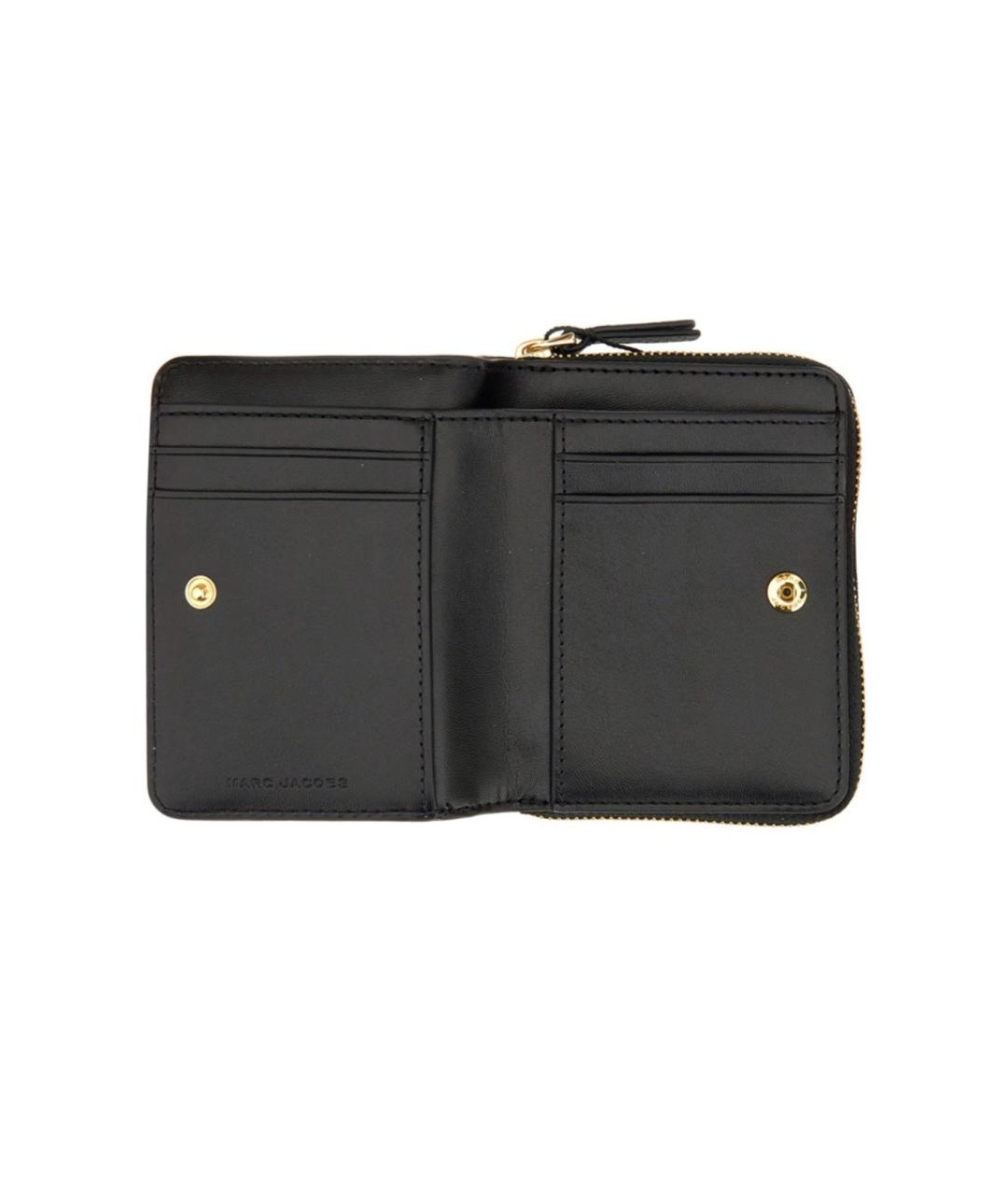 MARC JACOBS Черный кожаный кошелек, фото 4
