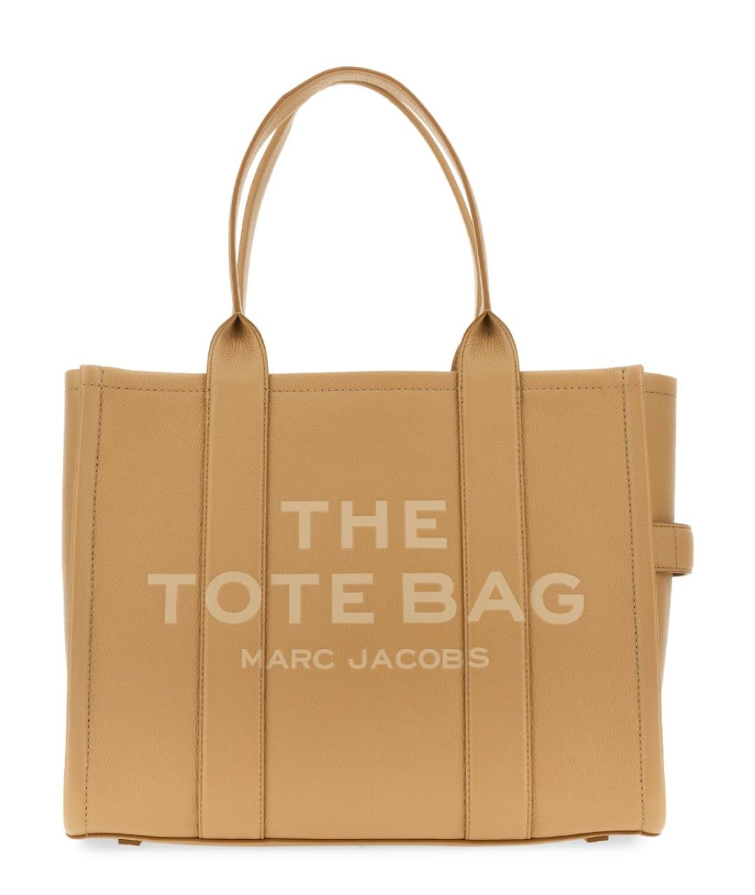 MARC JACOBS Бежевая кожаная сумка тоут, фото 3
