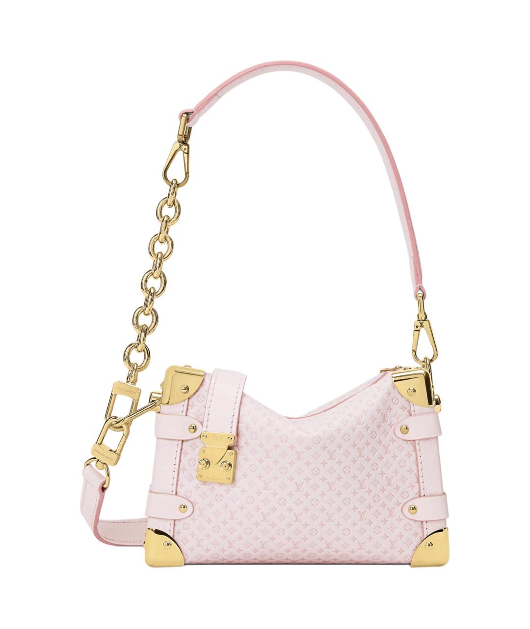 LOUIS VUITTON Розовая кожаная сумка с короткими ручками, фото 1