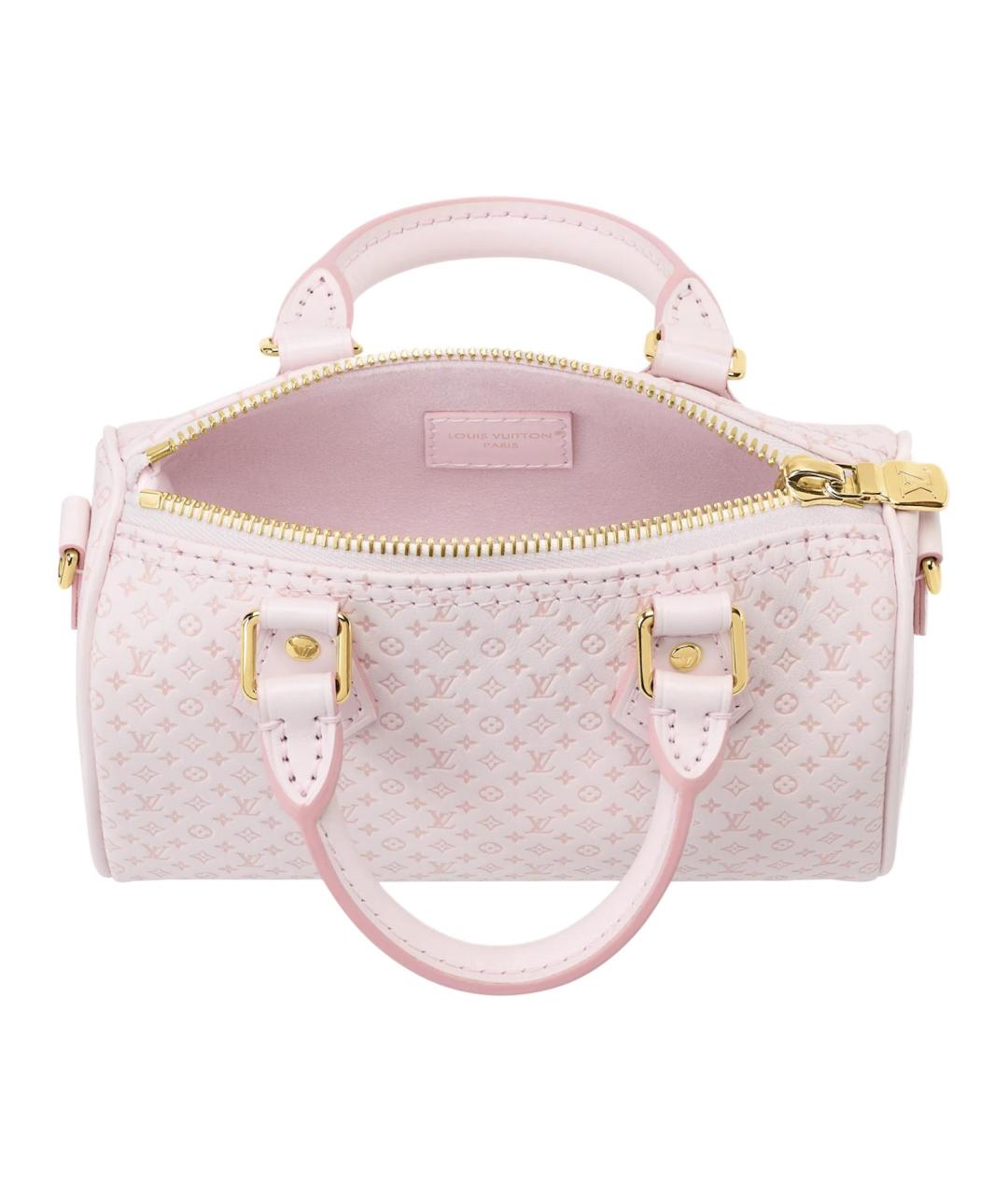 LOUIS VUITTON Розовая кожаная сумка через плечо, фото 4
