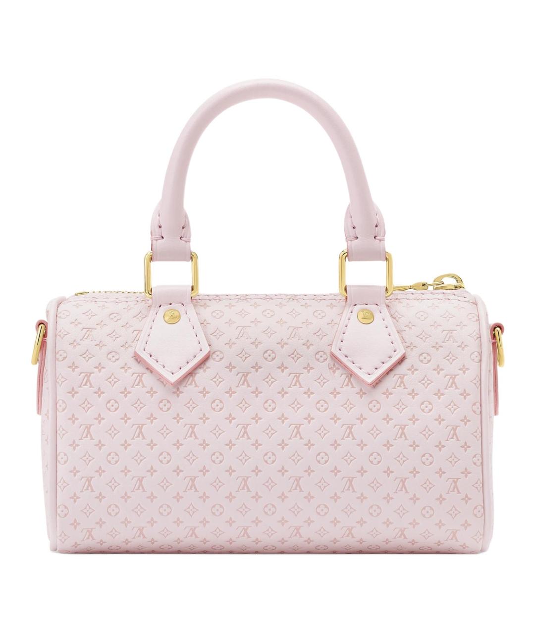 LOUIS VUITTON Розовая кожаная сумка через плечо, фото 3