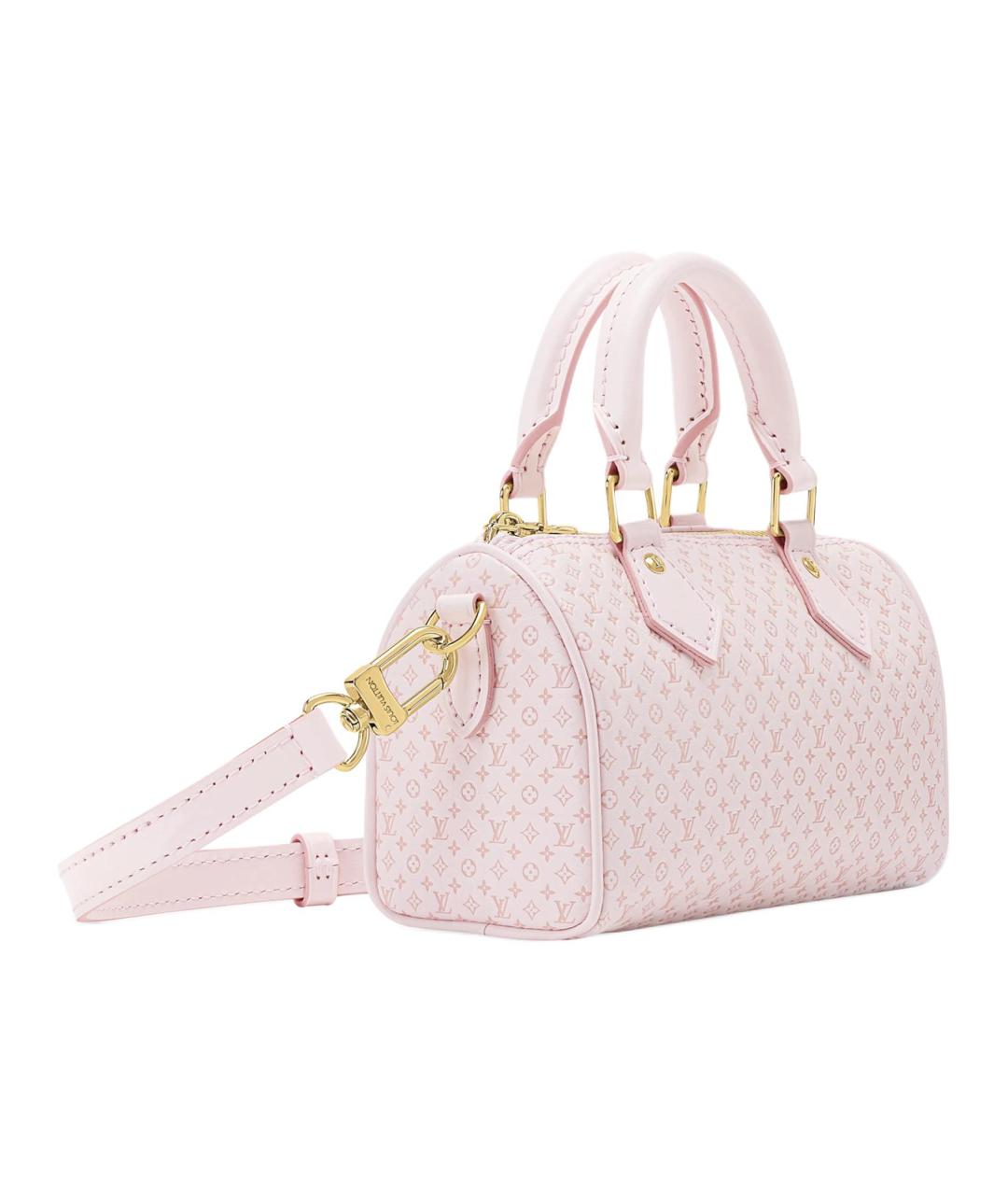LOUIS VUITTON Розовая кожаная сумка через плечо, фото 2