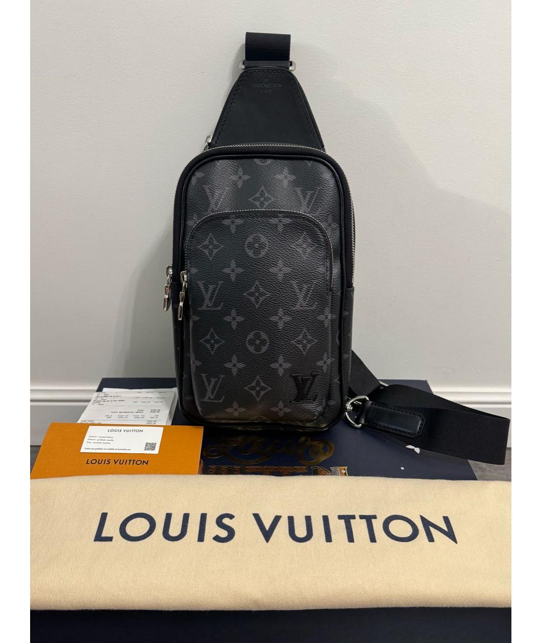 LOUIS VUITTON Черная сумка на плечо, фото 9