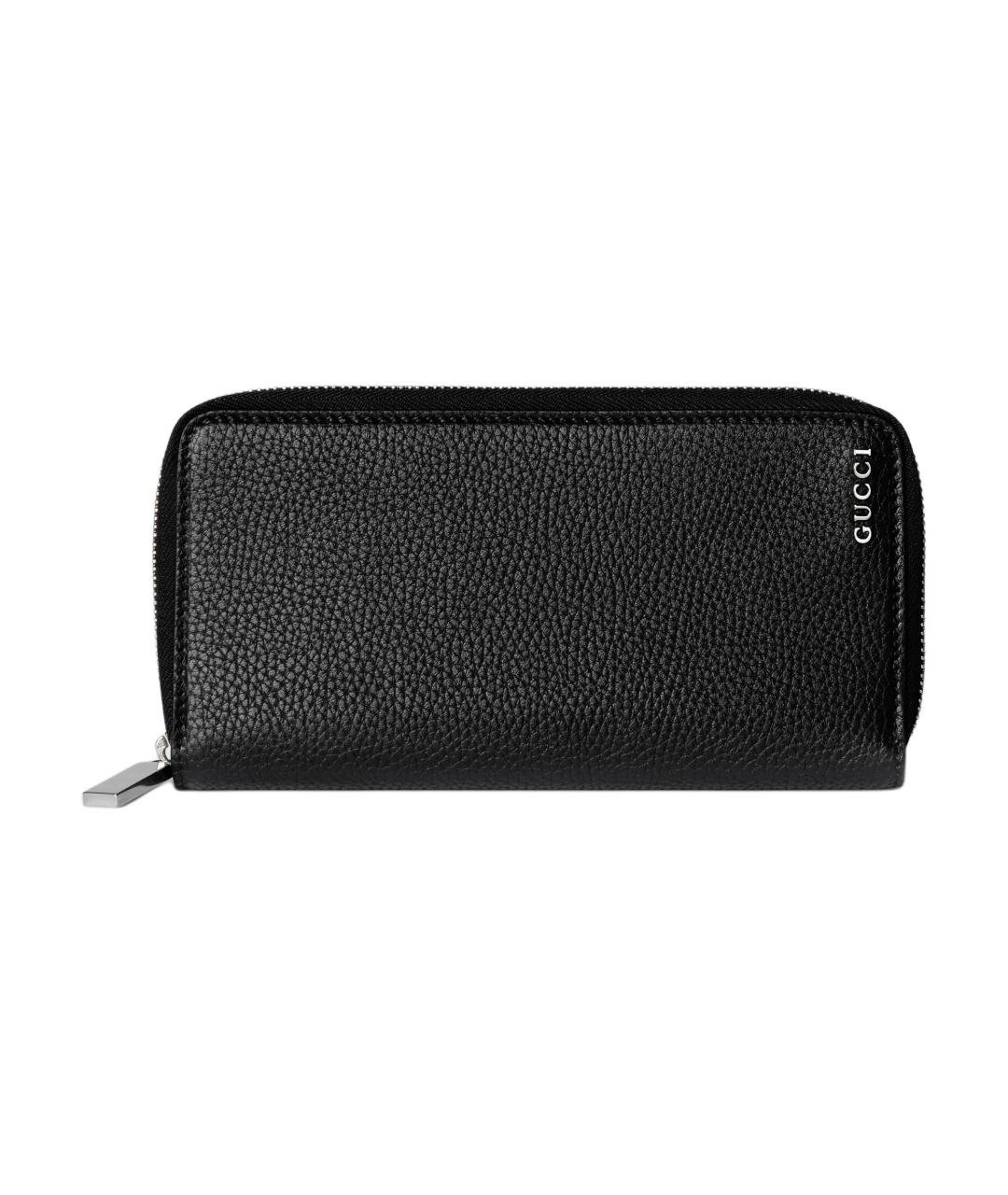 GUCCI Черный кожаный кошелек, фото 1