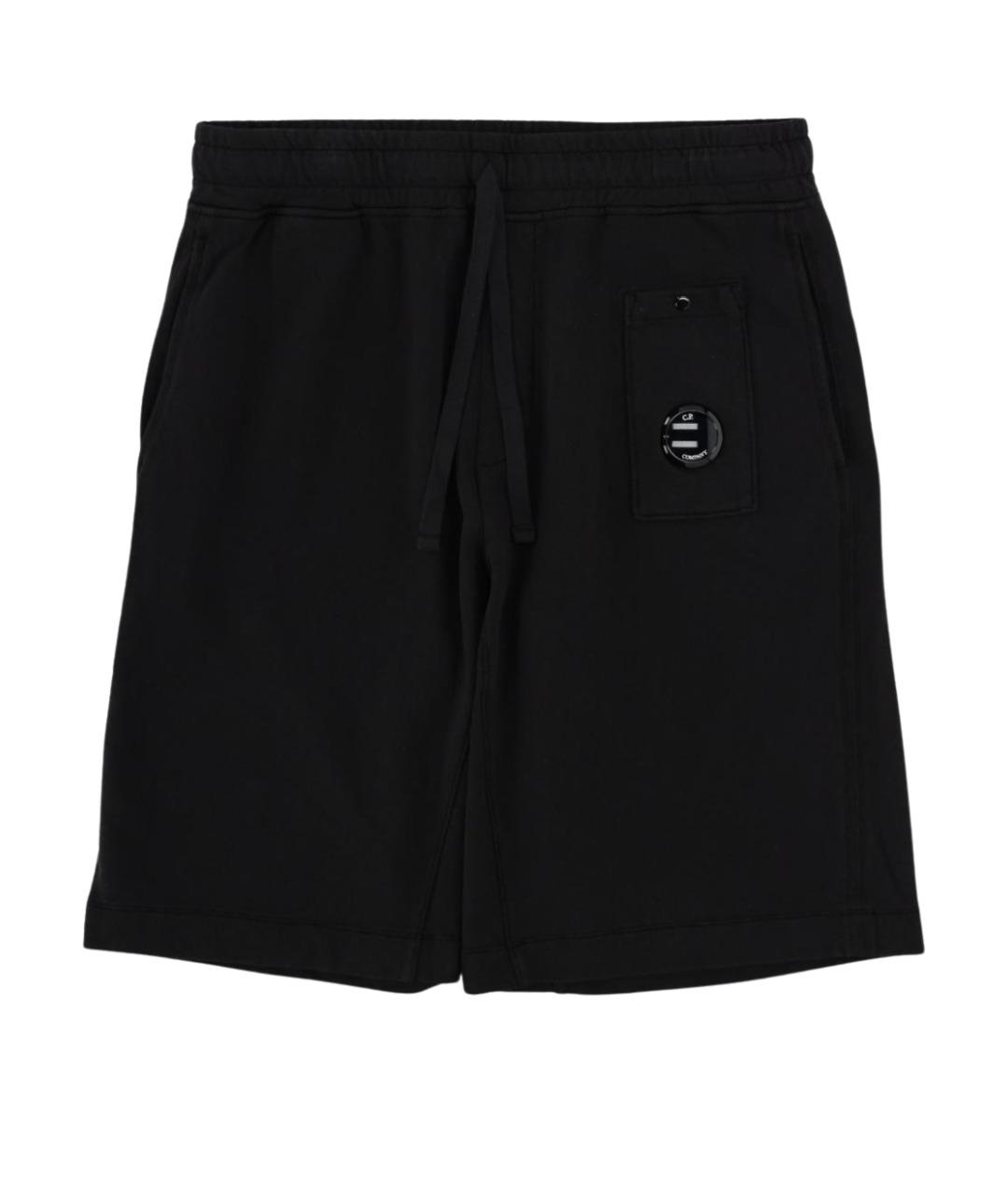 CP COMPANY Черные хлопковые шорты, фото 1