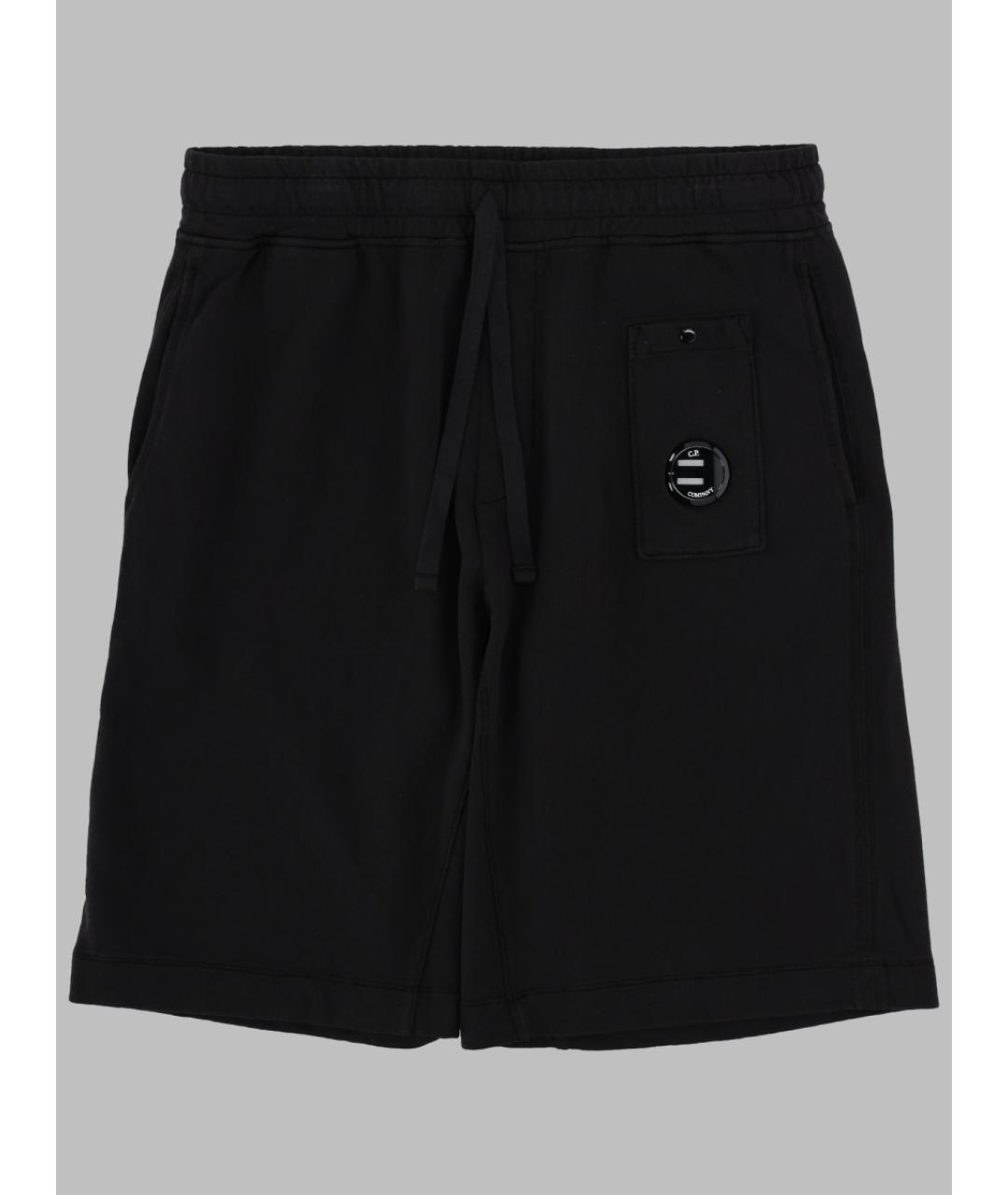 CP COMPANY Черные хлопковые шорты, фото 3