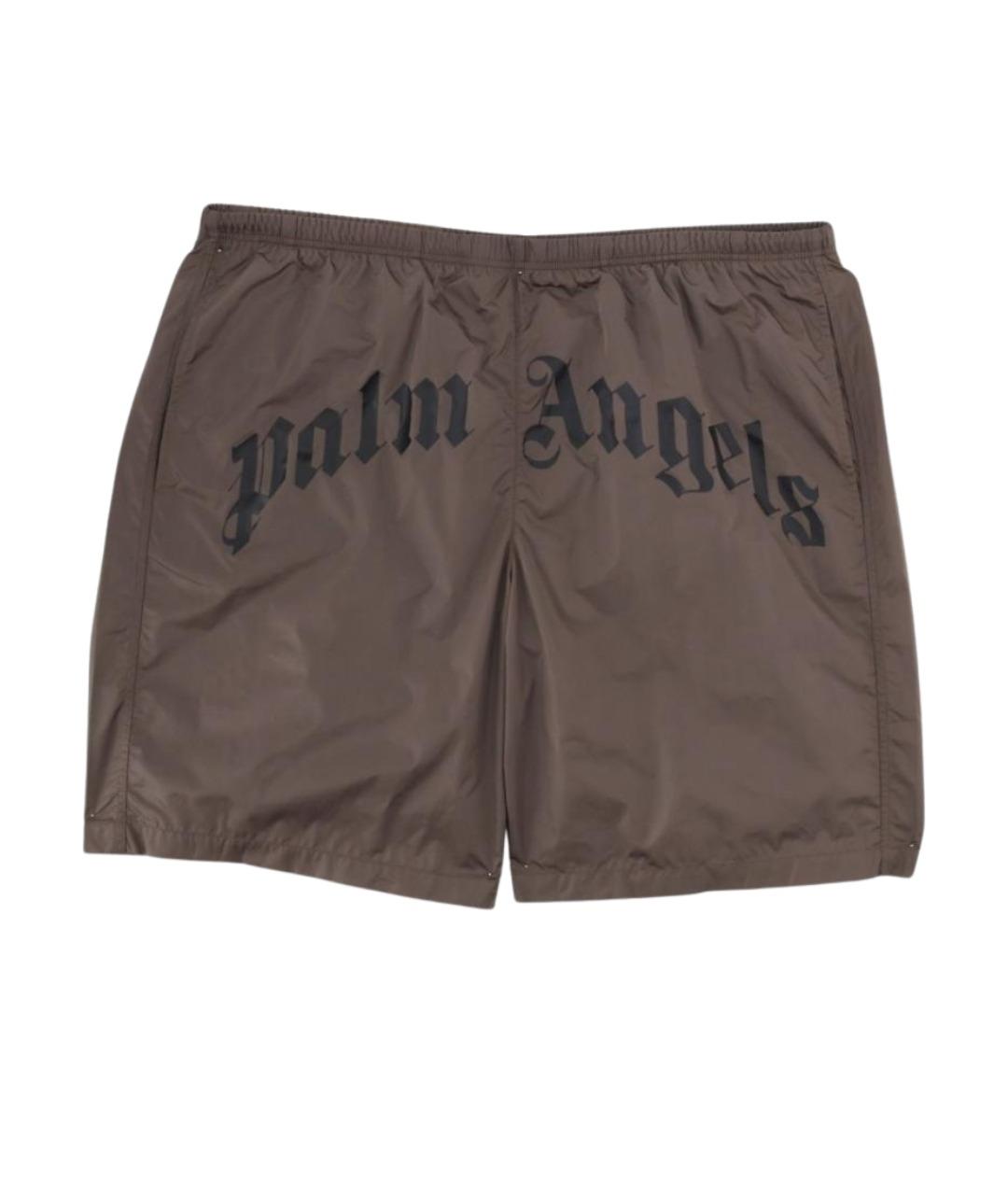 PALM ANGELS Коричневые полиамидовые плавки, фото 3