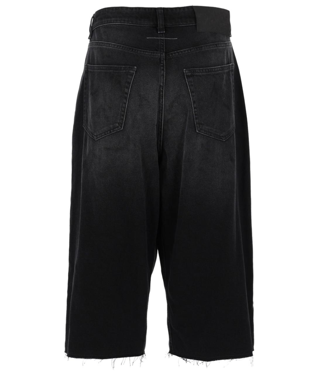 MM6 MAISON MARGIELA Антрацитовые хлопковые шорты, фото 2