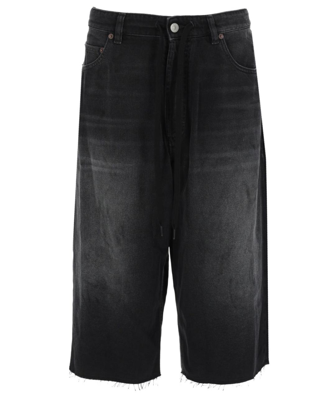 MM6 MAISON MARGIELA Антрацитовые хлопковые шорты, фото 1