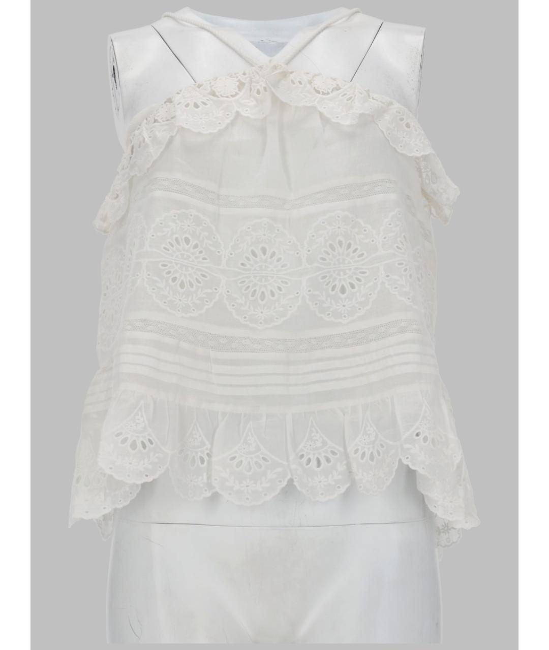 ISABEL MARANT ETOILE Белая хлопковая майка, фото 3