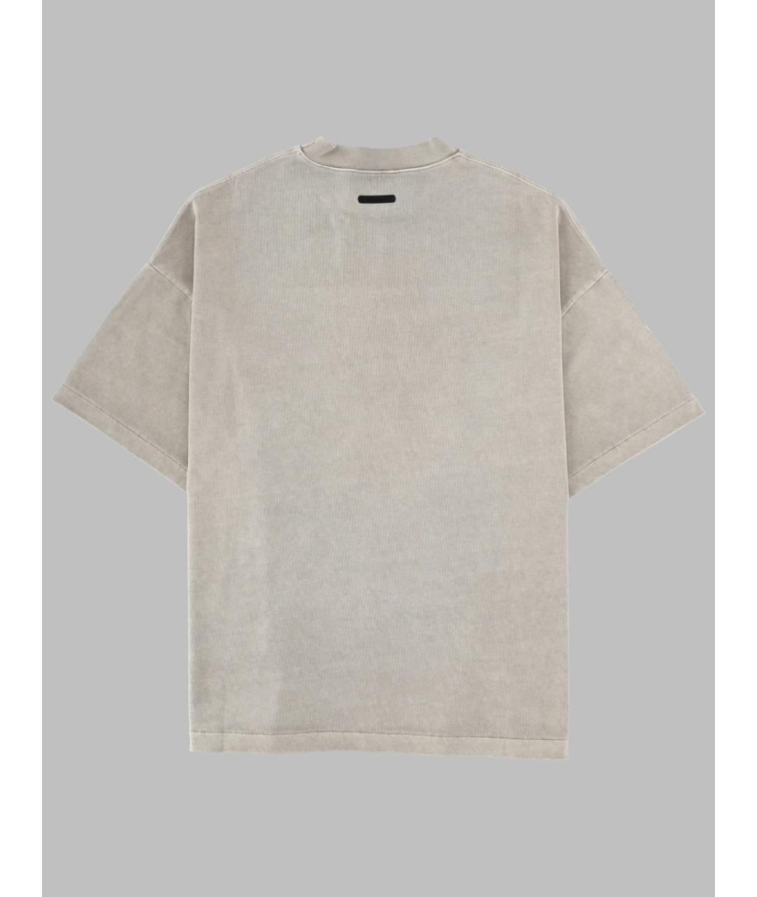 FEAR OF GOD ESSENTIALS Серая хлопковая футболка, фото 2