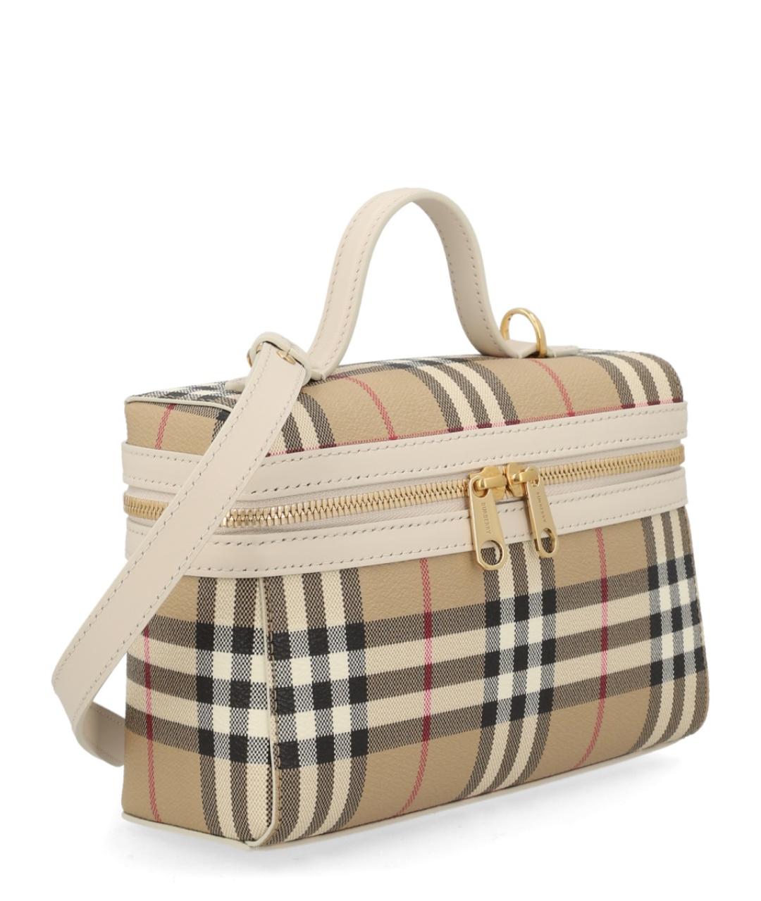 BURBERRY Бежевая сумка с короткими ручками, фото 3