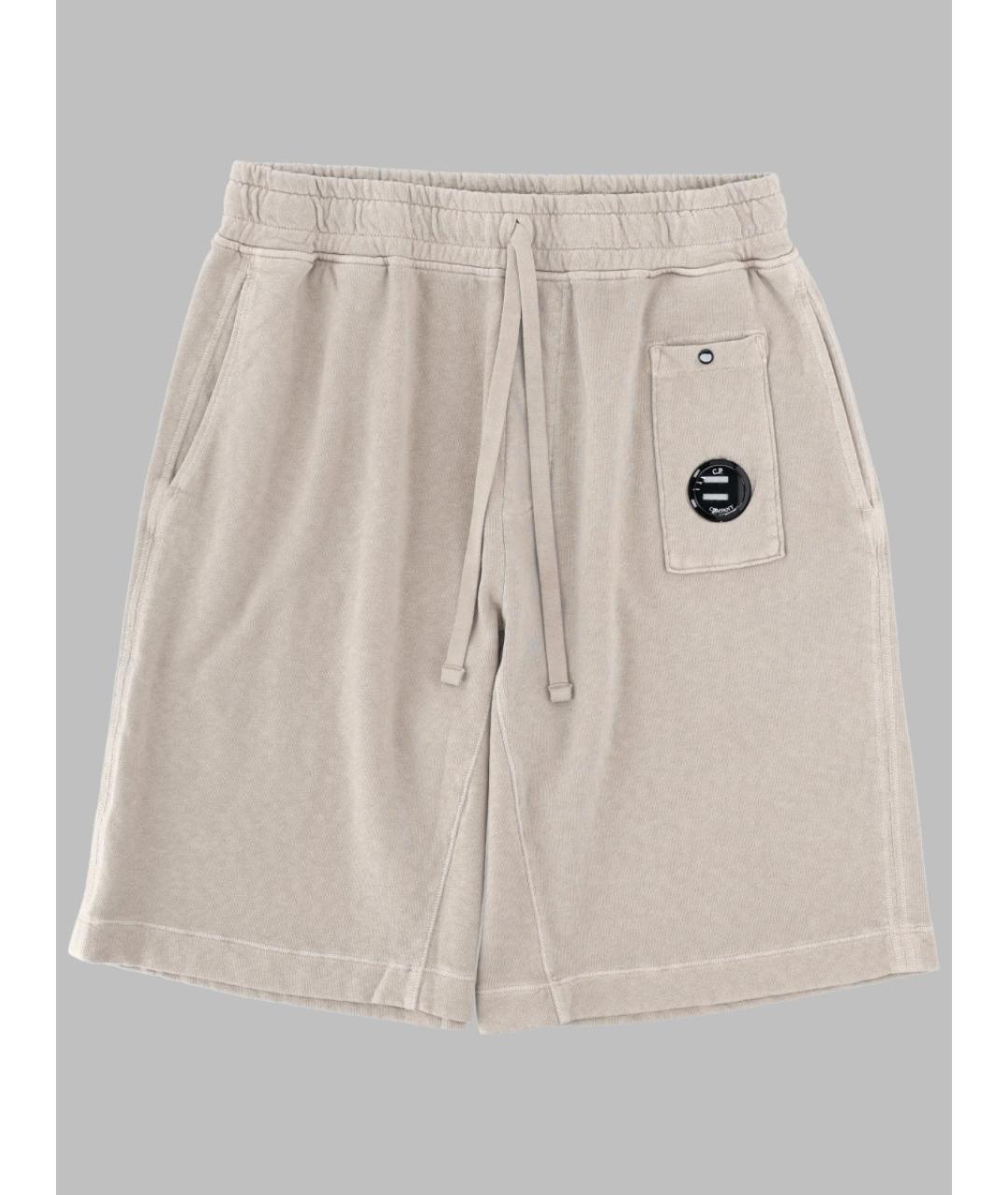 CP COMPANY Бежевые хлопковые шорты, фото 3