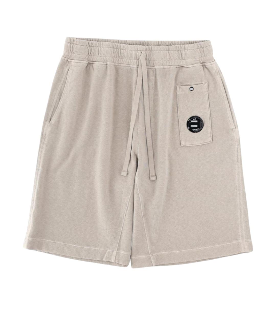 CP COMPANY Бежевые хлопковые шорты, фото 1