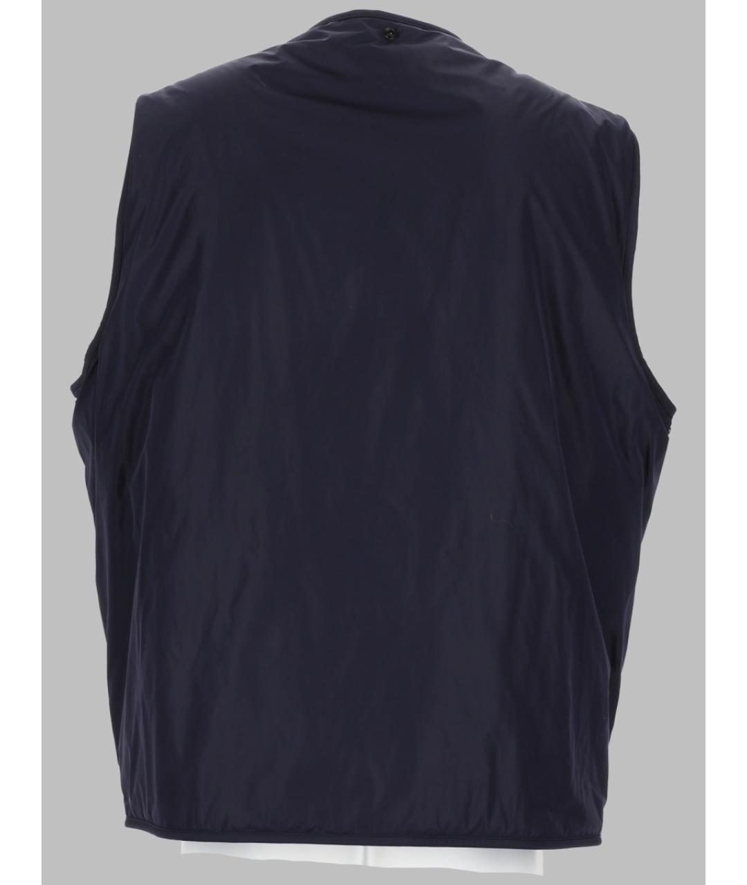 MONCLER Синяя полиэстеровая куртка, фото 6