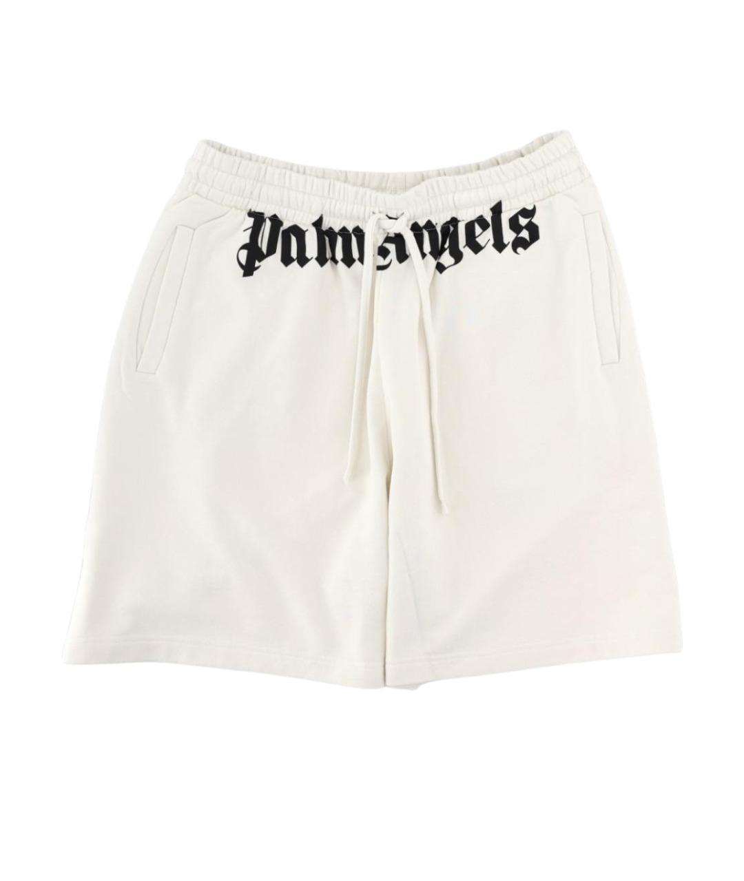 PALM ANGELS Белые хлопковые шорты, фото 1