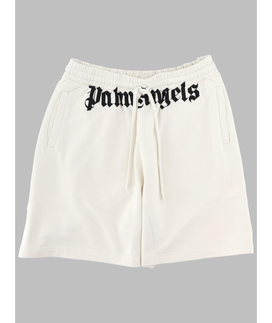PALM ANGELS Белые хлопковые шорты, фото 3