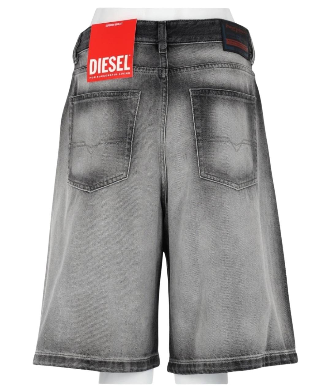 DIESEL Серые хлопковые шорты, фото 2