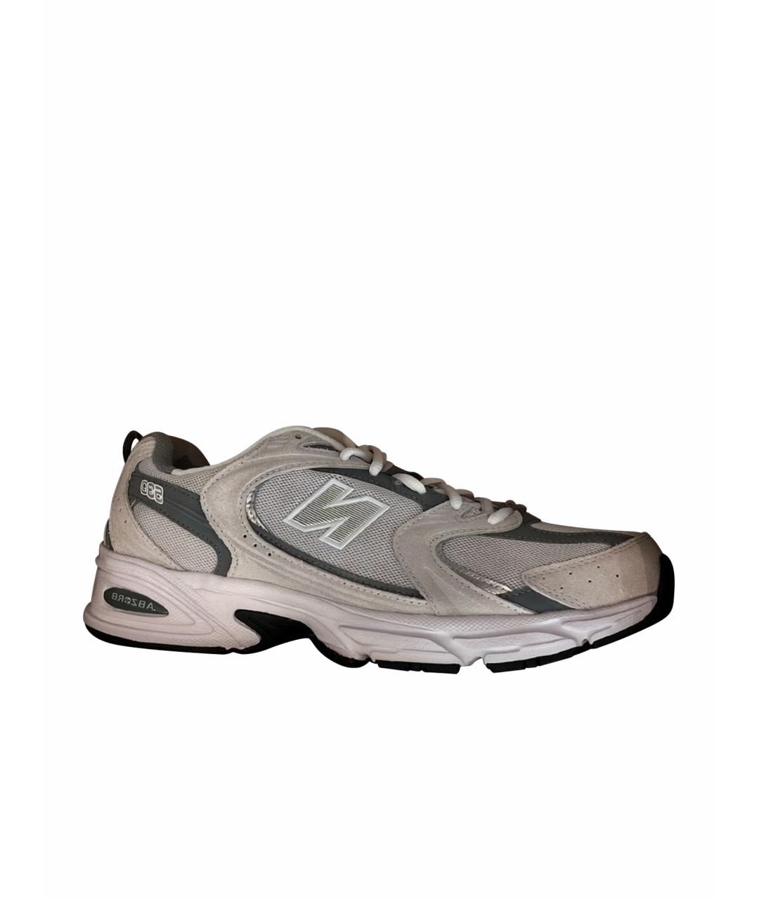 NEW BALANCE Антрацитовые текстильные низкие кроссовки / кеды, фото 1