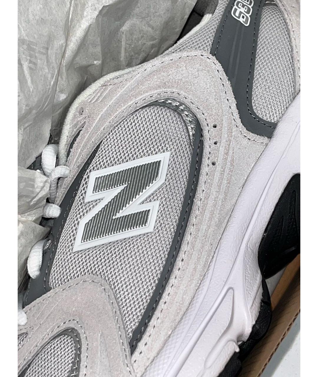 NEW BALANCE Антрацитовые текстильные низкие кроссовки / кеды, фото 3