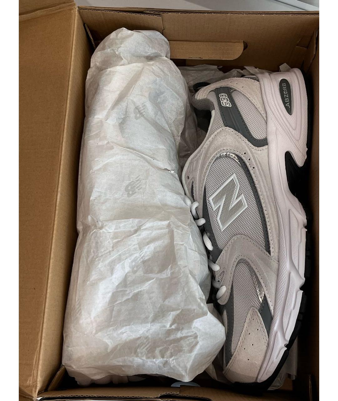NEW BALANCE Антрацитовые текстильные низкие кроссовки / кеды, фото 5