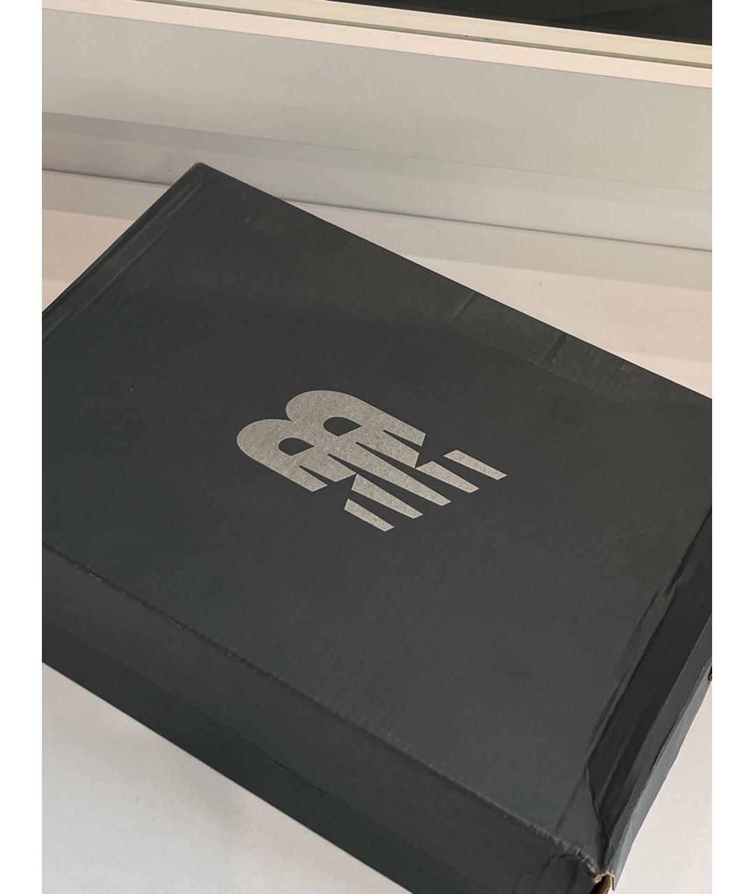 NEW BALANCE Антрацитовые текстильные низкие кроссовки / кеды, фото 2