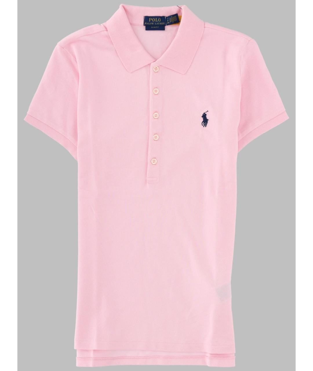 POLO RALPH LAUREN Розовая хлопковая футболка, фото 3