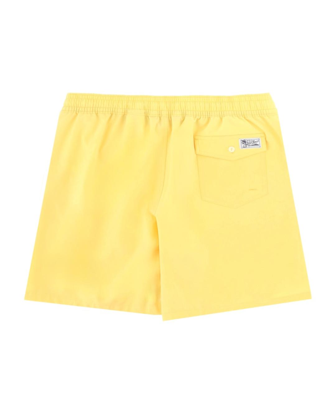POLO RALPH LAUREN Желтые полиэстеровые плавки, фото 2