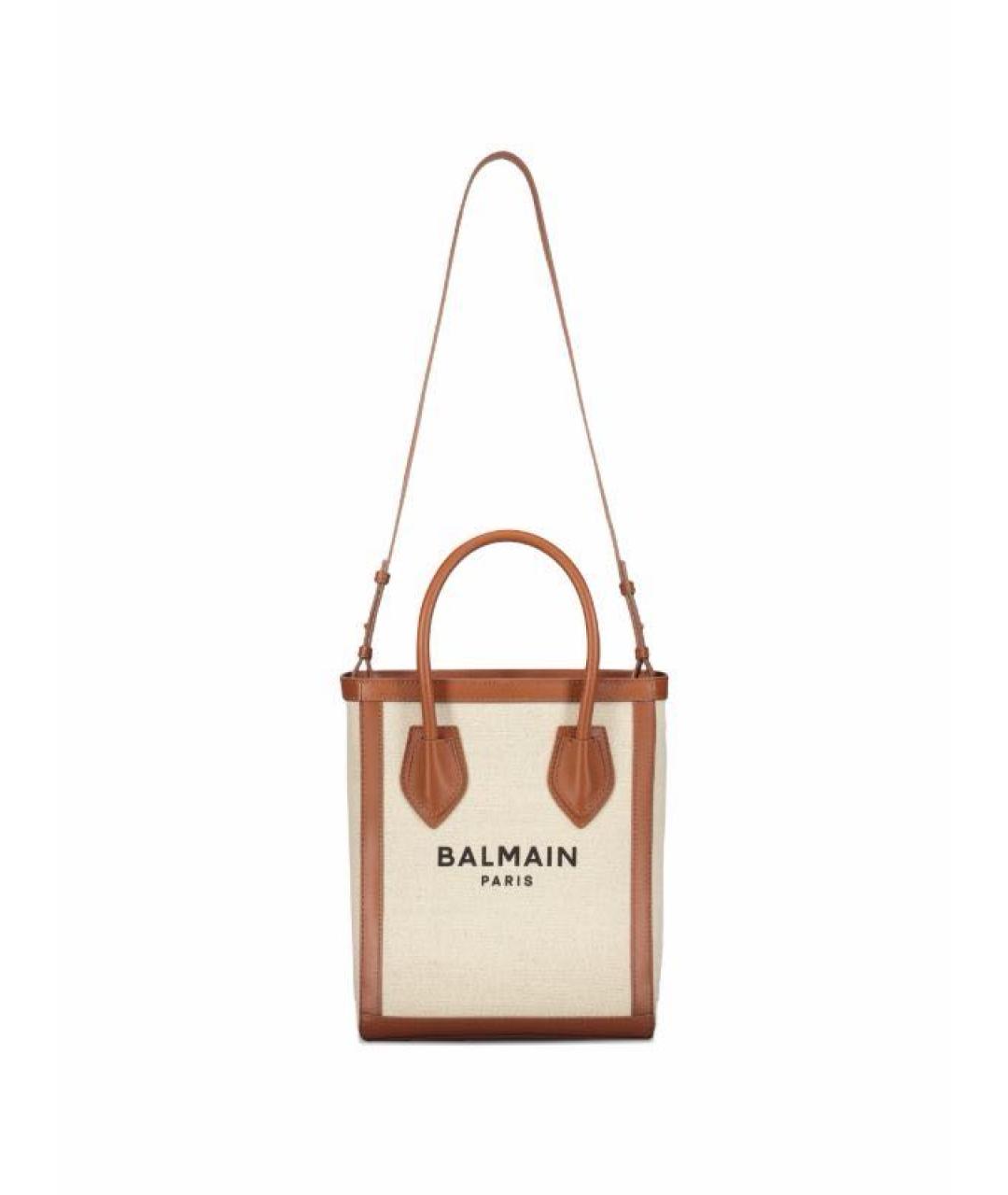 BALMAIN Бежевая хлопковая сумка с короткими ручками, фото 4