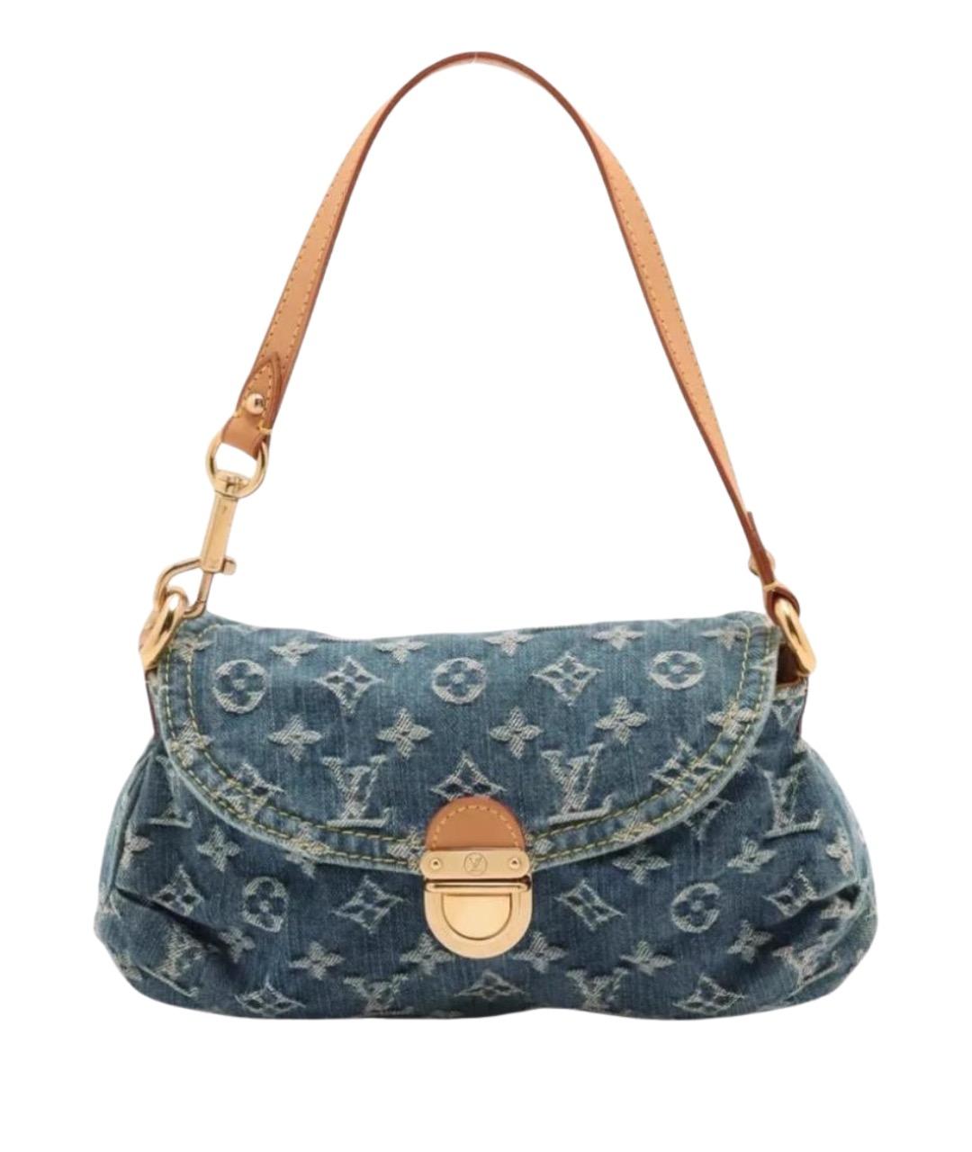 LOUIS VUITTON Голубая деним сумка через плечо, фото 1