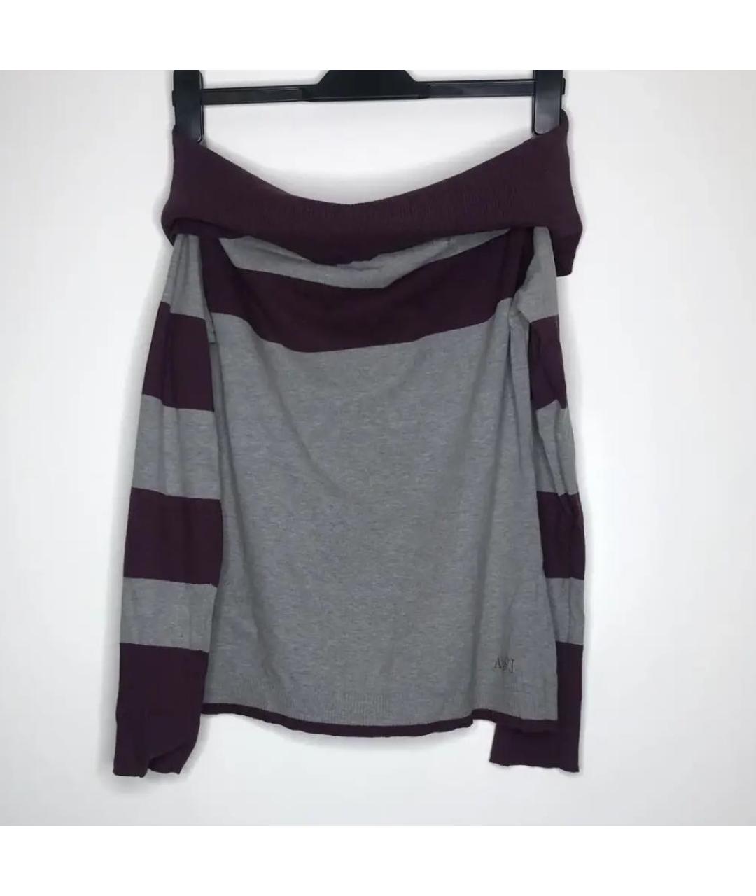 ARMANI JEANS Фиолетовый вискозный джемпер / свитер, фото 5