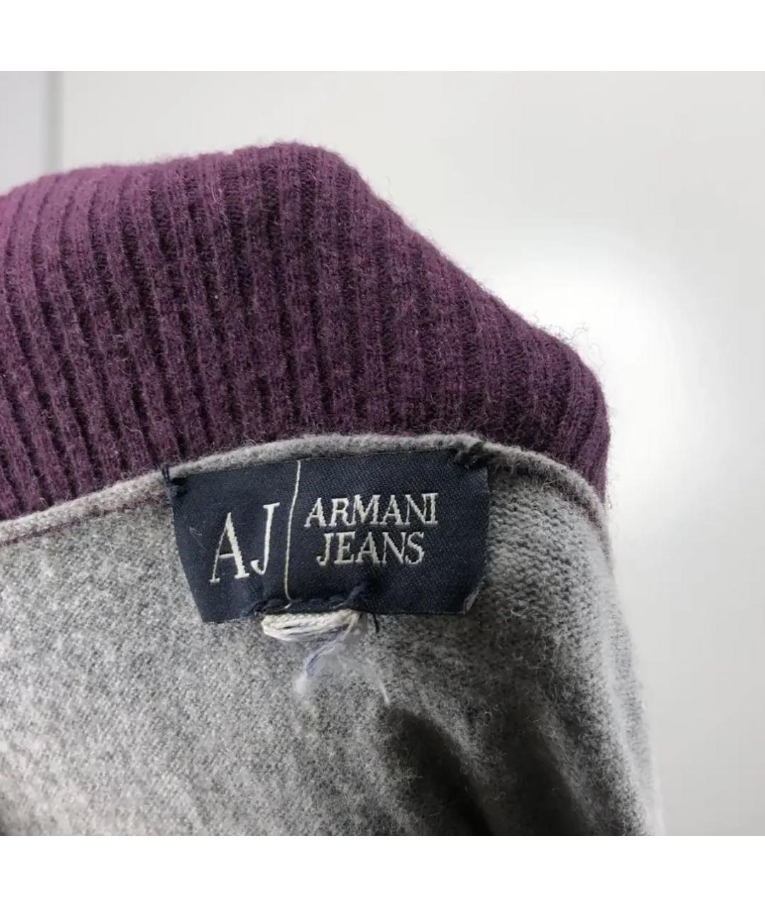 ARMANI JEANS Фиолетовый вискозный джемпер / свитер, фото 4