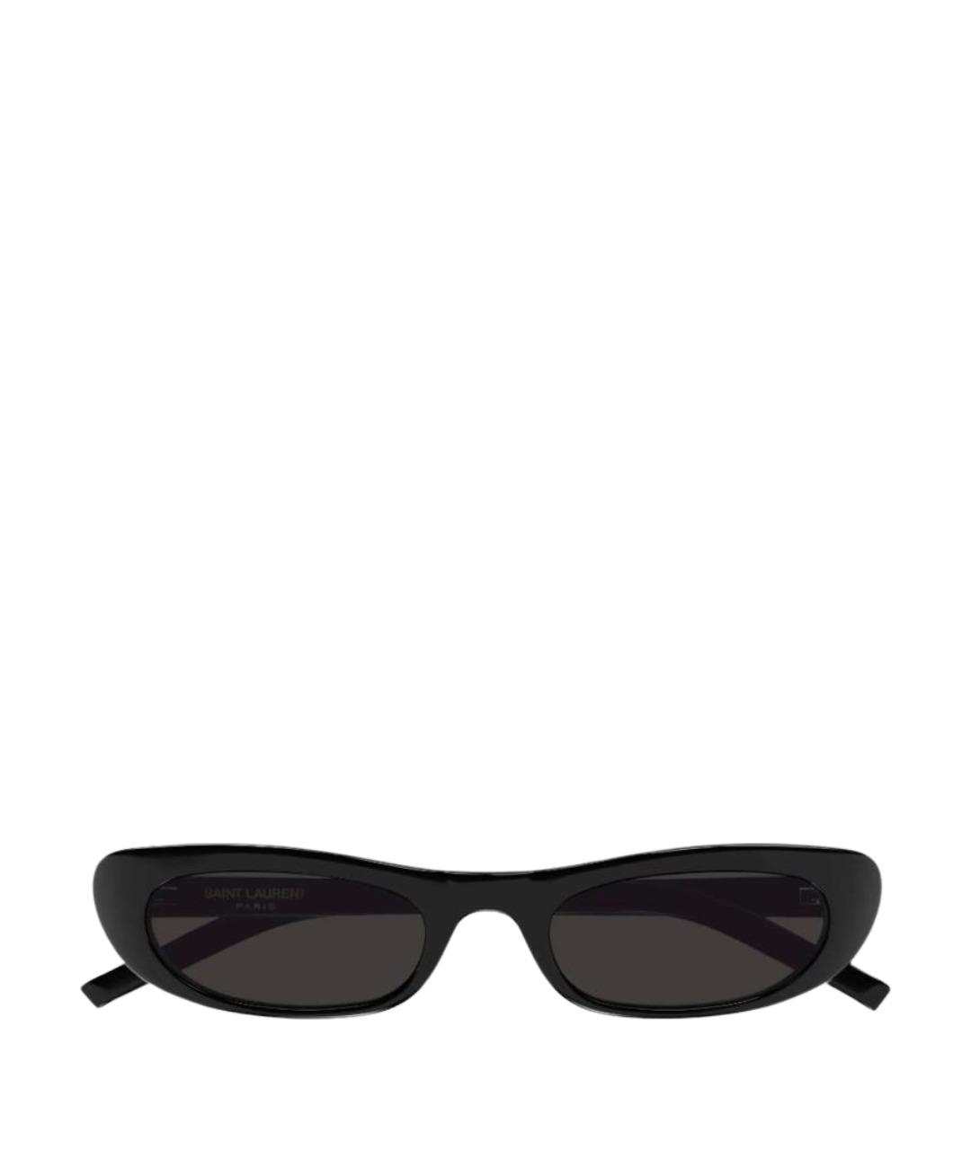 SAINT LAURENT Черные пластиковые солнцезащитные очки, фото 1