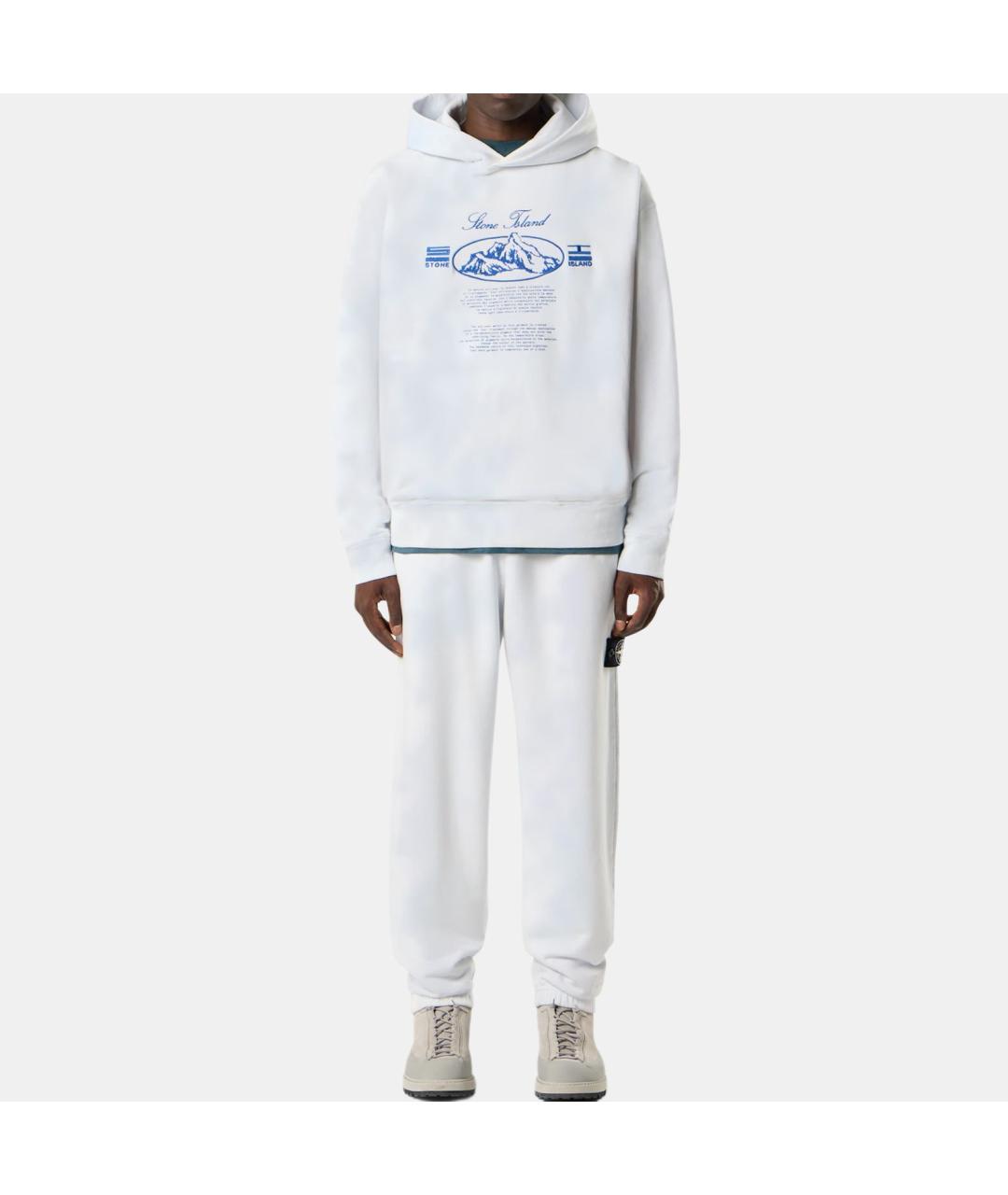 STONE ISLAND Голубые повседневные брюки, фото 3