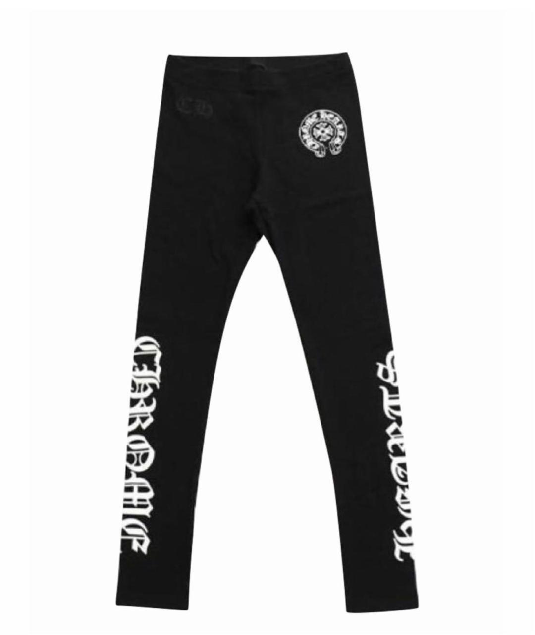 CHROME HEARTS Черные хлопковые леггинсы и велосипедки, фото 6