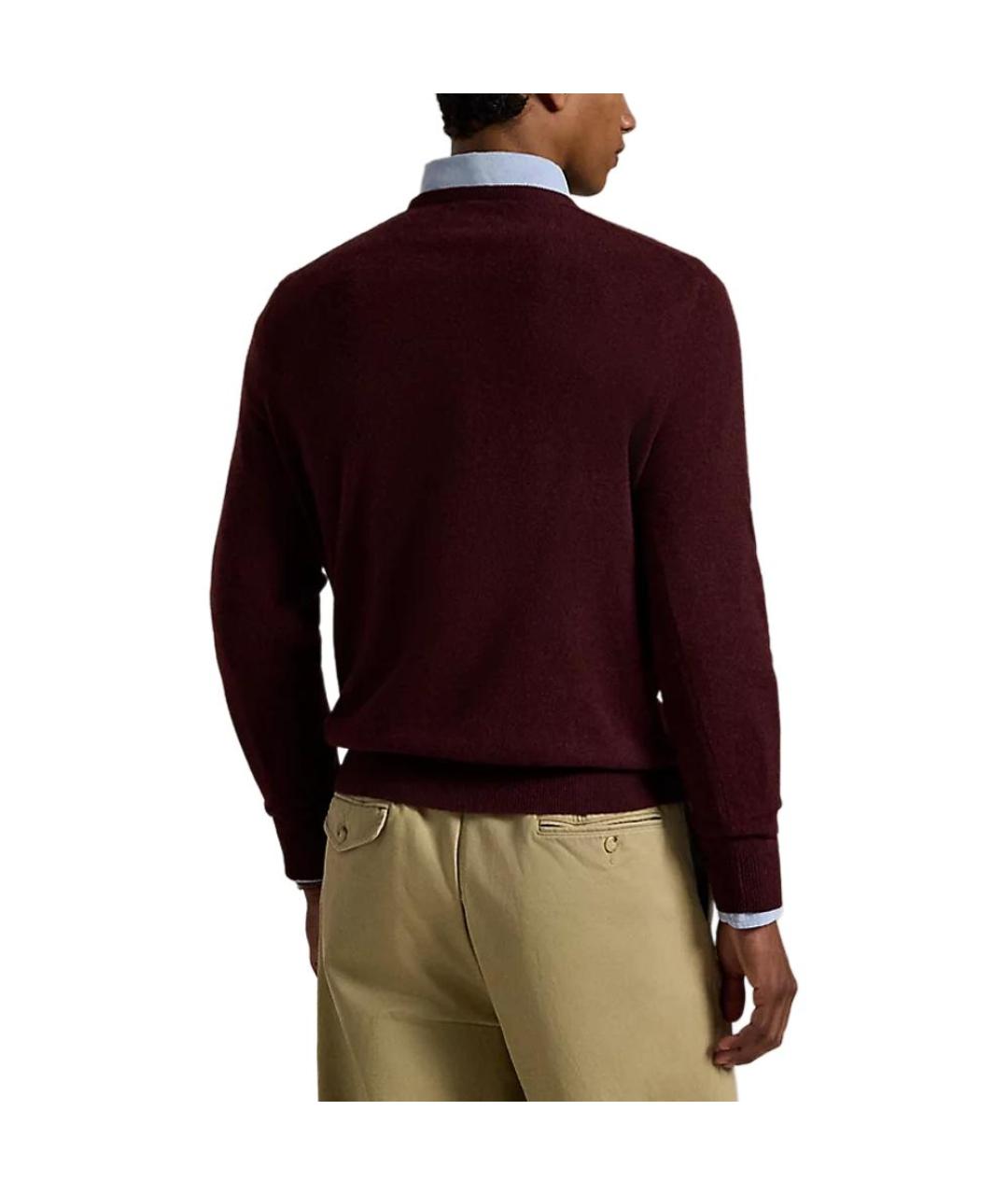 POLO RALPH LAUREN Бордовый джемпер / свитер, фото 4
