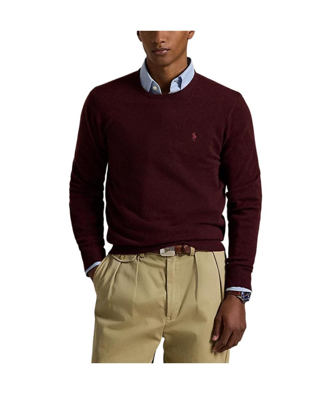 POLO RALPH LAUREN Бордовый джемпер / свитер, фото 3