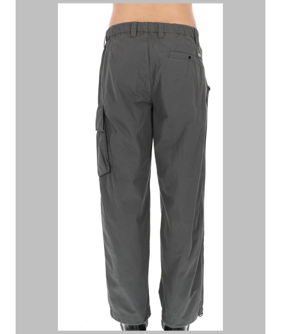 CP COMPANY Антрацитовые хлопковые повседневные брюки, фото 2
