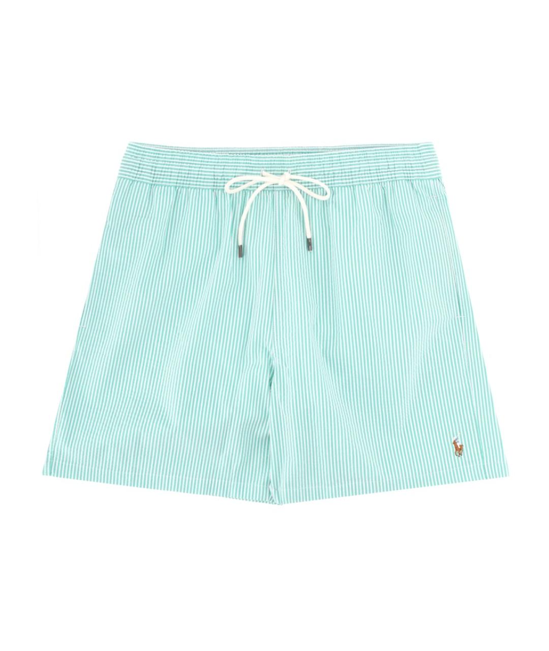 POLO RALPH LAUREN Бирюзовые хлопковые плавки, фото 1