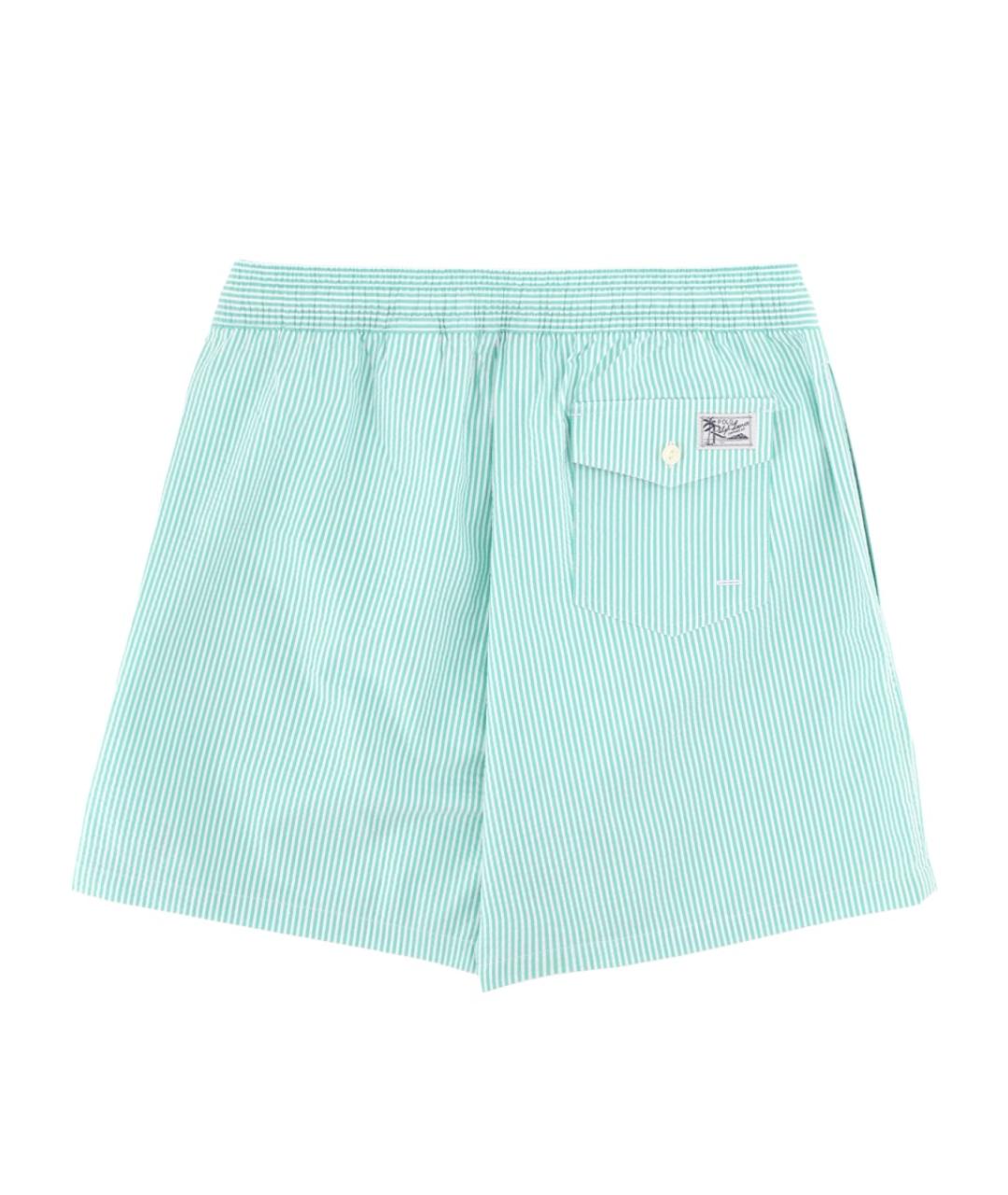 POLO RALPH LAUREN Бирюзовые хлопковые плавки, фото 2