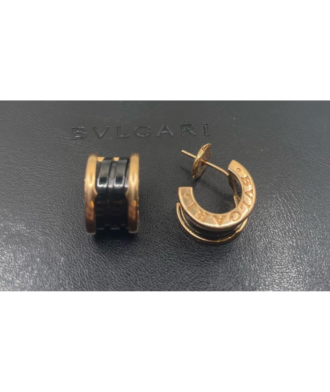BVLGARI Золотые серьги из розового золота, фото 3